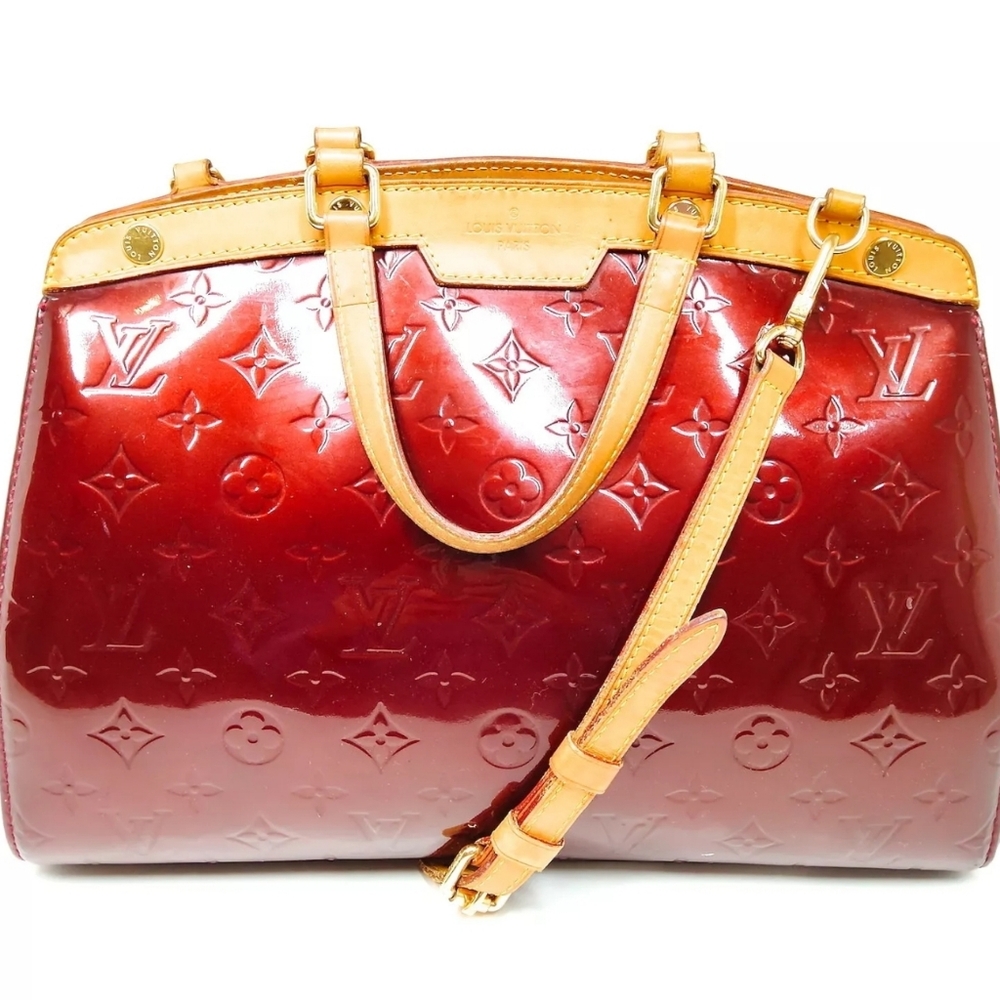 Louis Vuitton LV Hand Bag Brea MM Bordeaux Vernis 442562